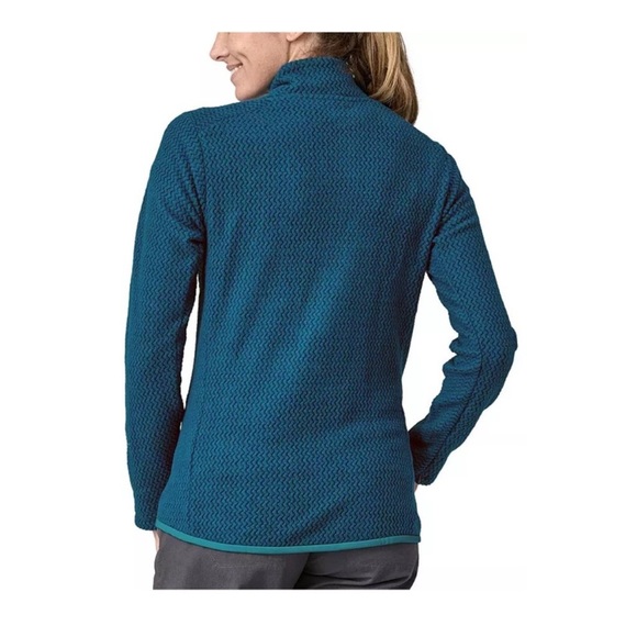 Patagonia Women's Medium R1 Air 1/2-Zip Pullover Lagom Blue Jacket NWT Half Zip - Picture 9 of 11
